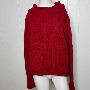 Original blues cotton sweater size 2XL red new